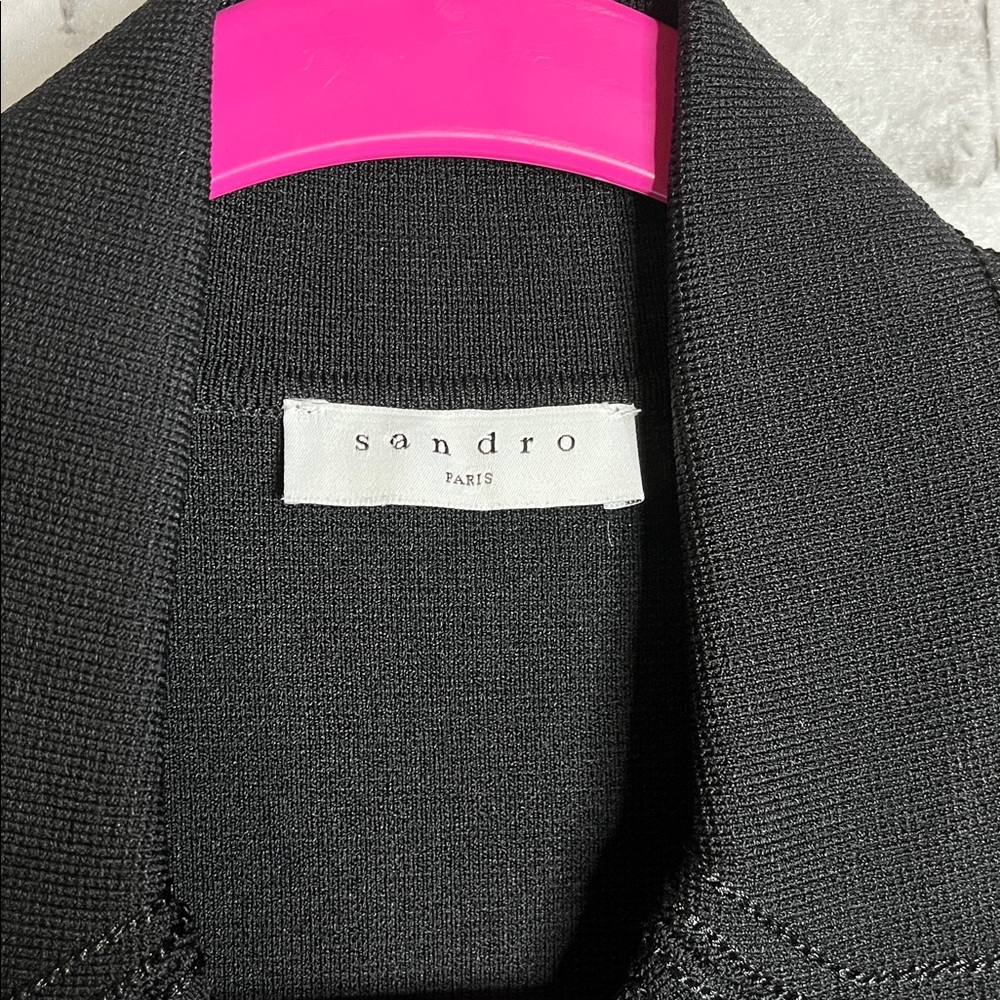 Sandro Syana knit black dress - Picture 6 of 8